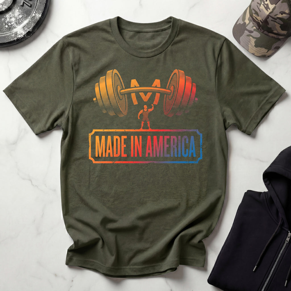 Made In America Gradient Gym T-Shirt