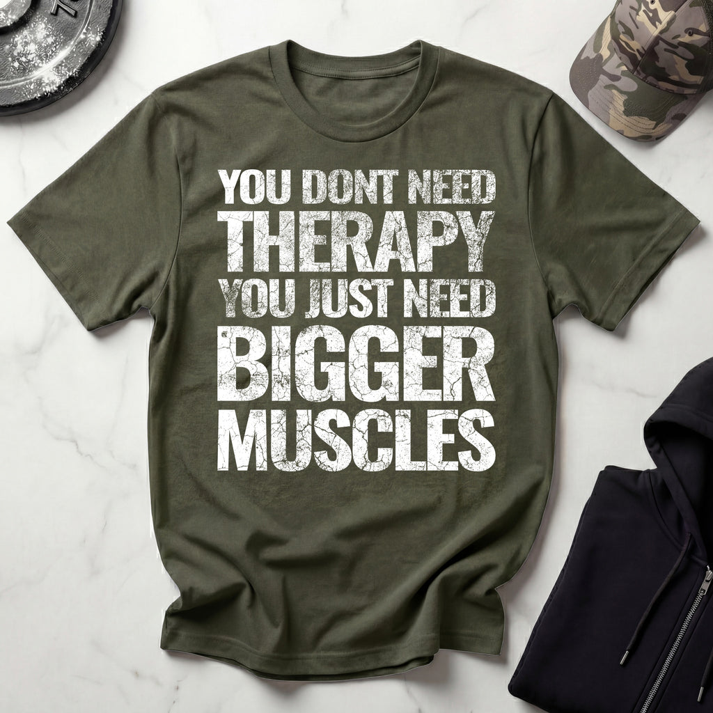 Muscle Therapy Grunge Graphic Gym T-Shirt