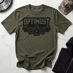 Optimust Jacked Robot Black Gym T-Shirt