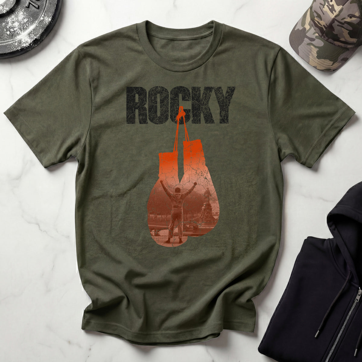 Rocky Fan Art Retro Gym T-Shirtt