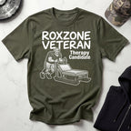 Roxzone Veteran Sled Push White Gym T-Shirt