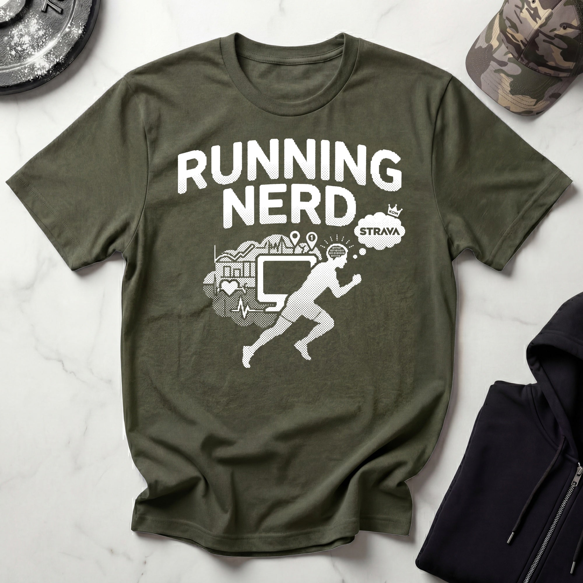 Runner Nerd Brain Vintage Gym T-Shirt