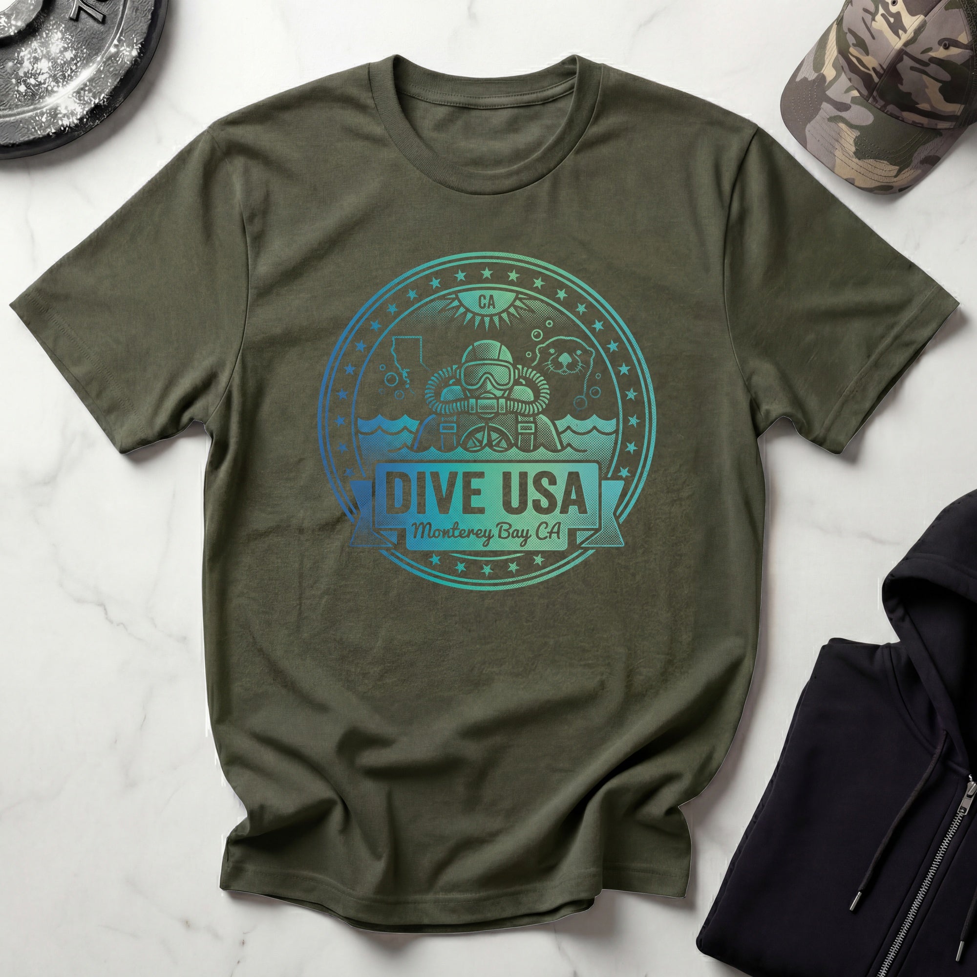 Dive USA Retro Graphic T-Shirt