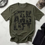 Shut Up and Light Graphic Vintage Gym T-Shirt