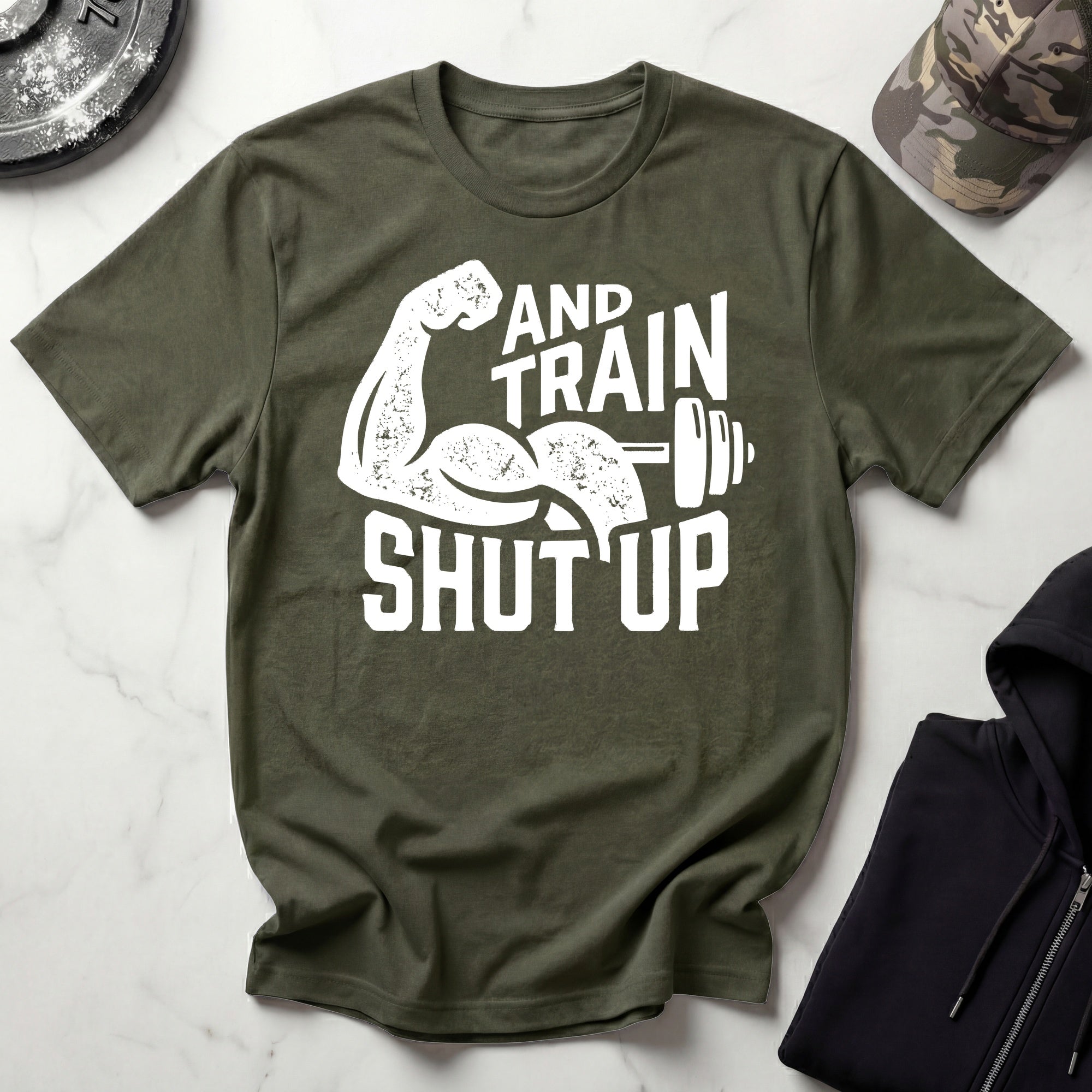 Shut Up And Train Graphic Gym T-Shirt
