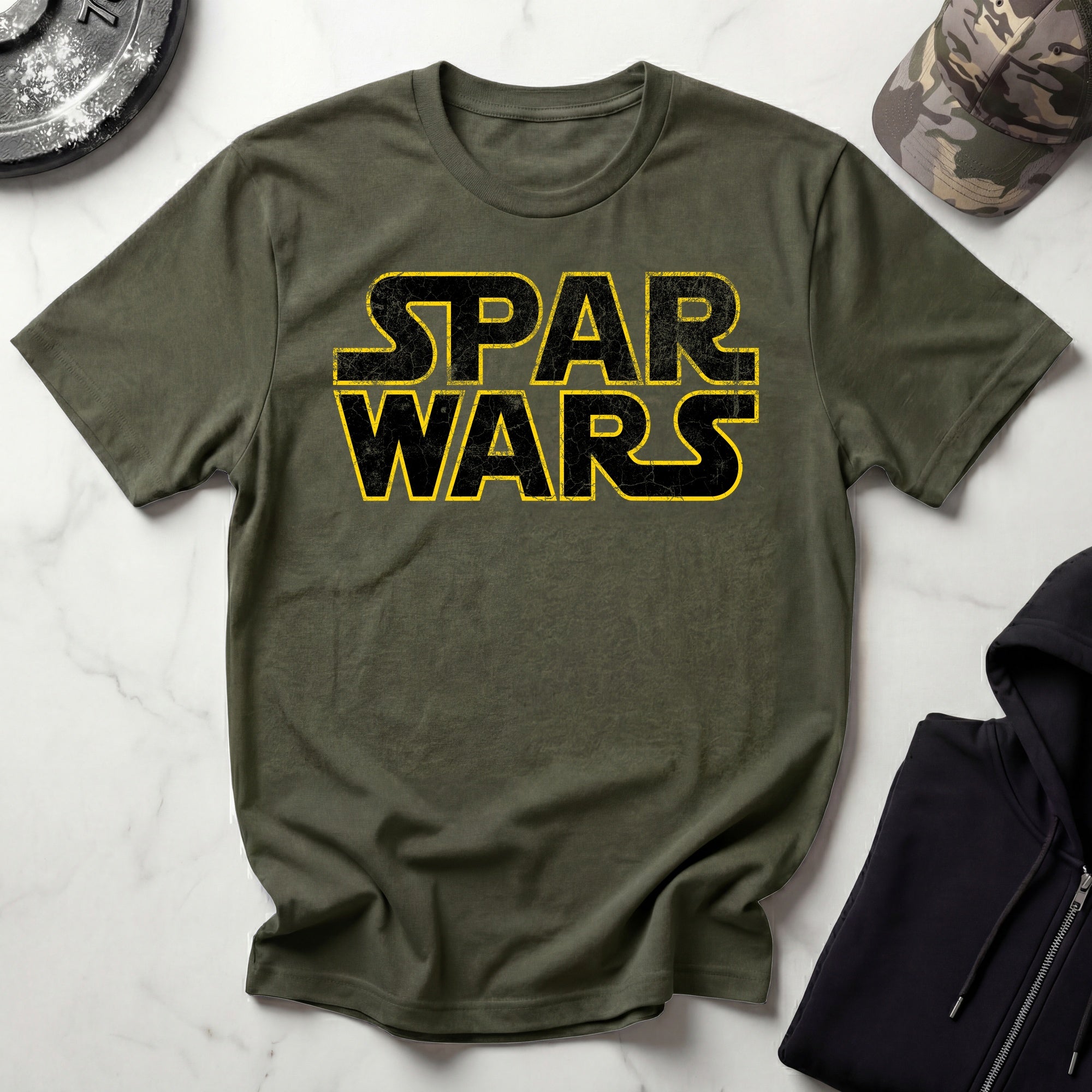 Spar Wars Grunge Vintage Gym T-Shirt