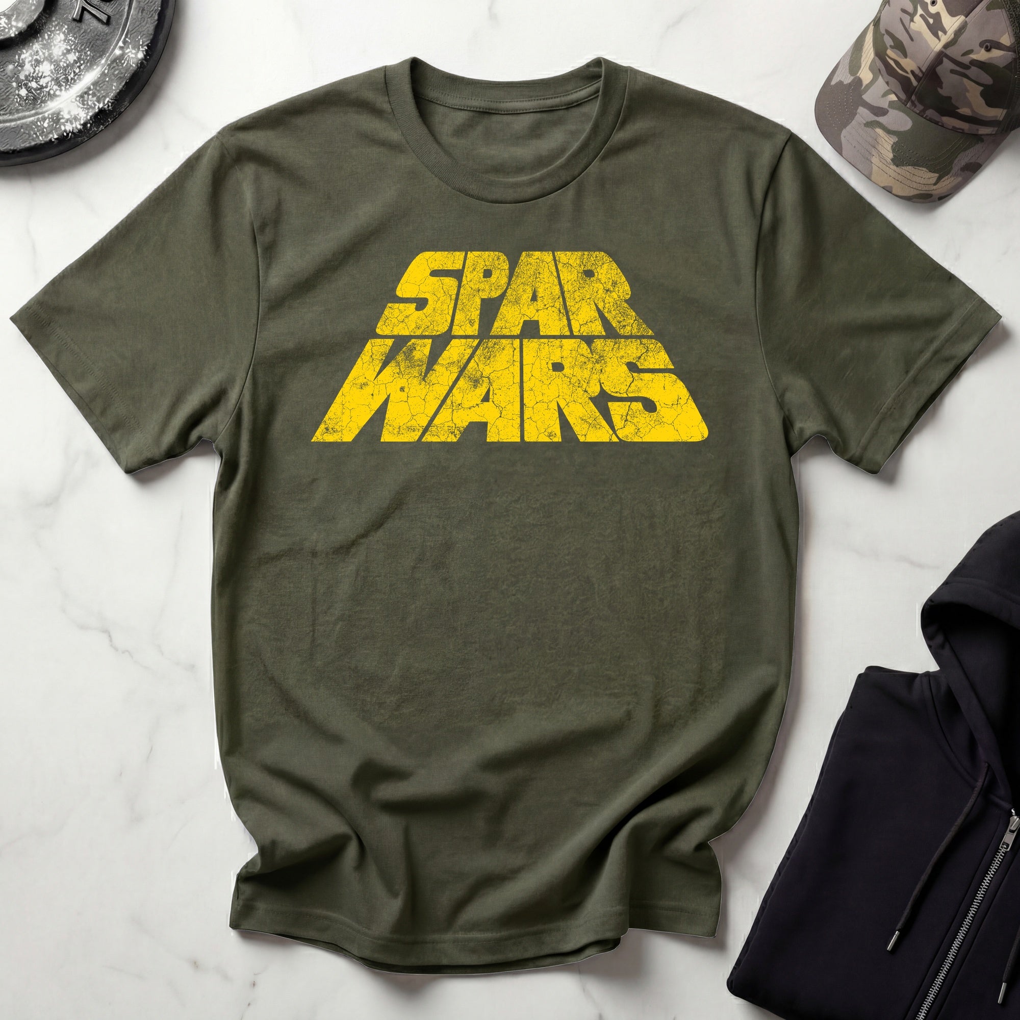 Spar Wars Humour Vintage Gym T-Shirt