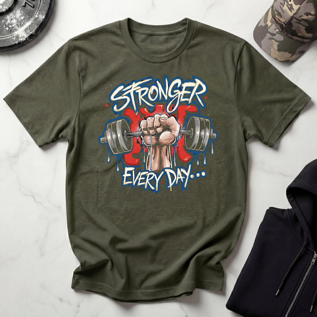 Stronger Every Day Graffiti Art Gym T-Shirt