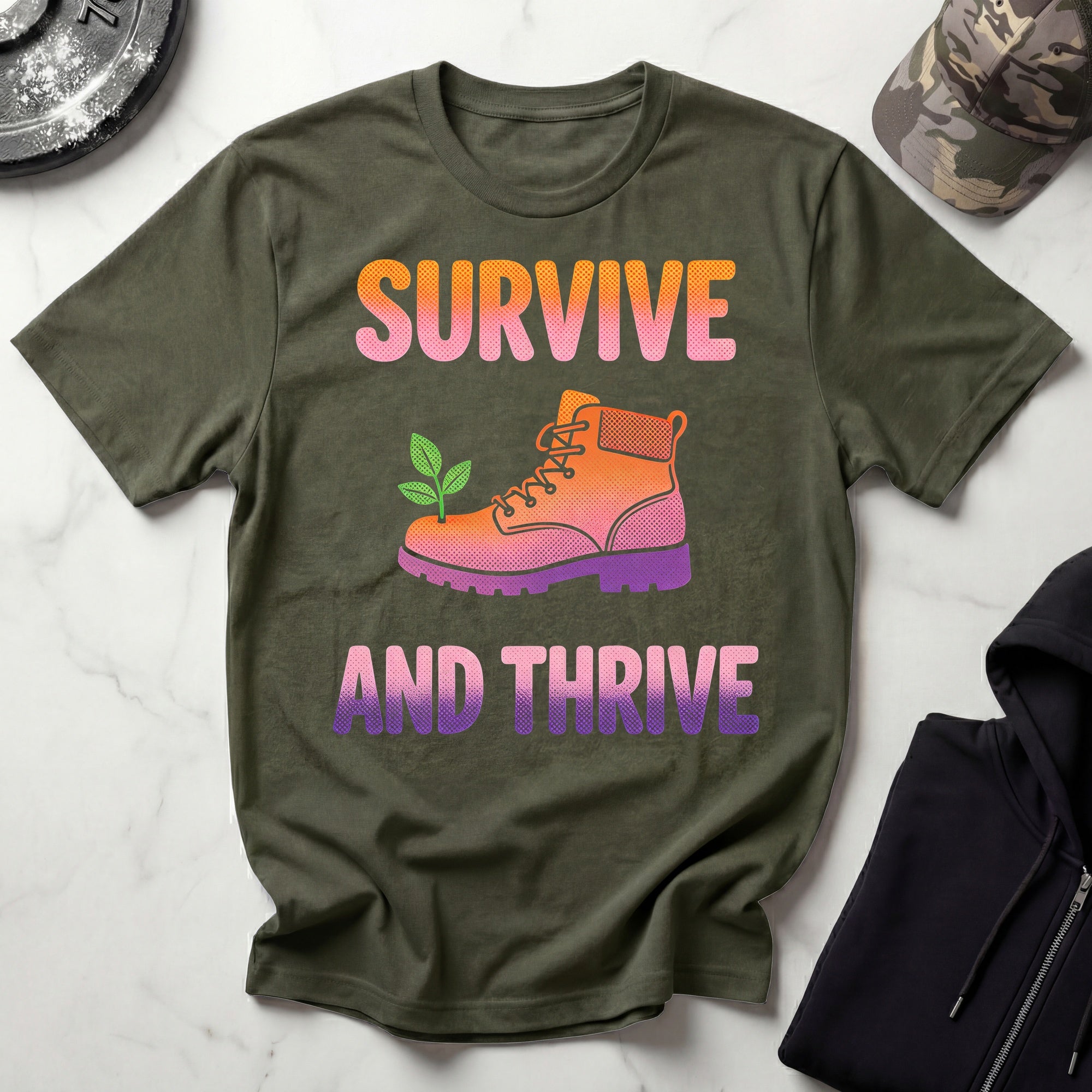 Survive And Thrive Hiker T-Shirt