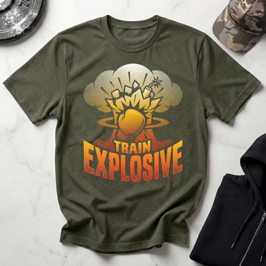 Train Explosive Boxing Gym T-Shirt