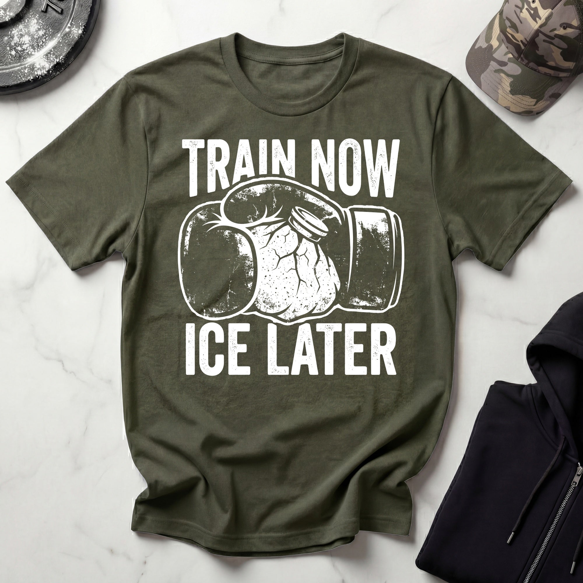 Train Now Ice Later Boxing MMA T-Shirt