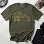 Train Or Die Snake Retro Gym T-Shirt