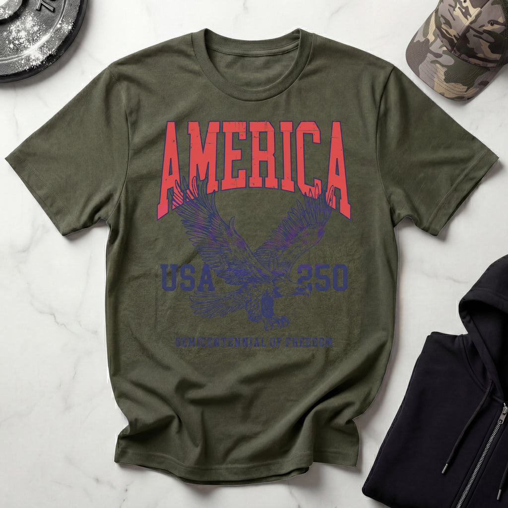 America USA 250 Vintage Gym T-Shirt