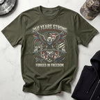 USA 250 Freedom Forged Gym Vintage Gym T-Shirt
