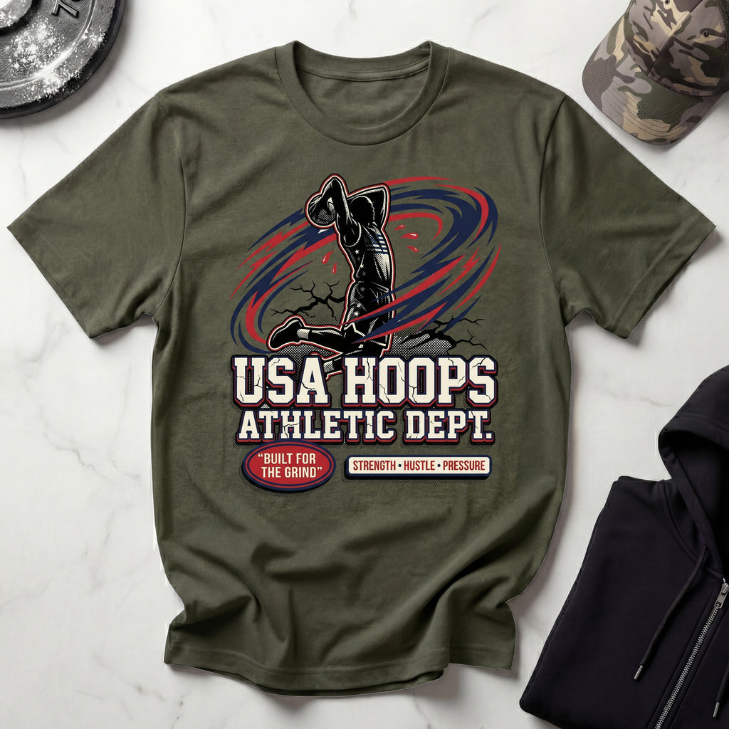 Basketball USA Hoops Gym T-Shirt