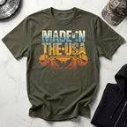 Made In USA Art Print Vintage Gym T-Shirt