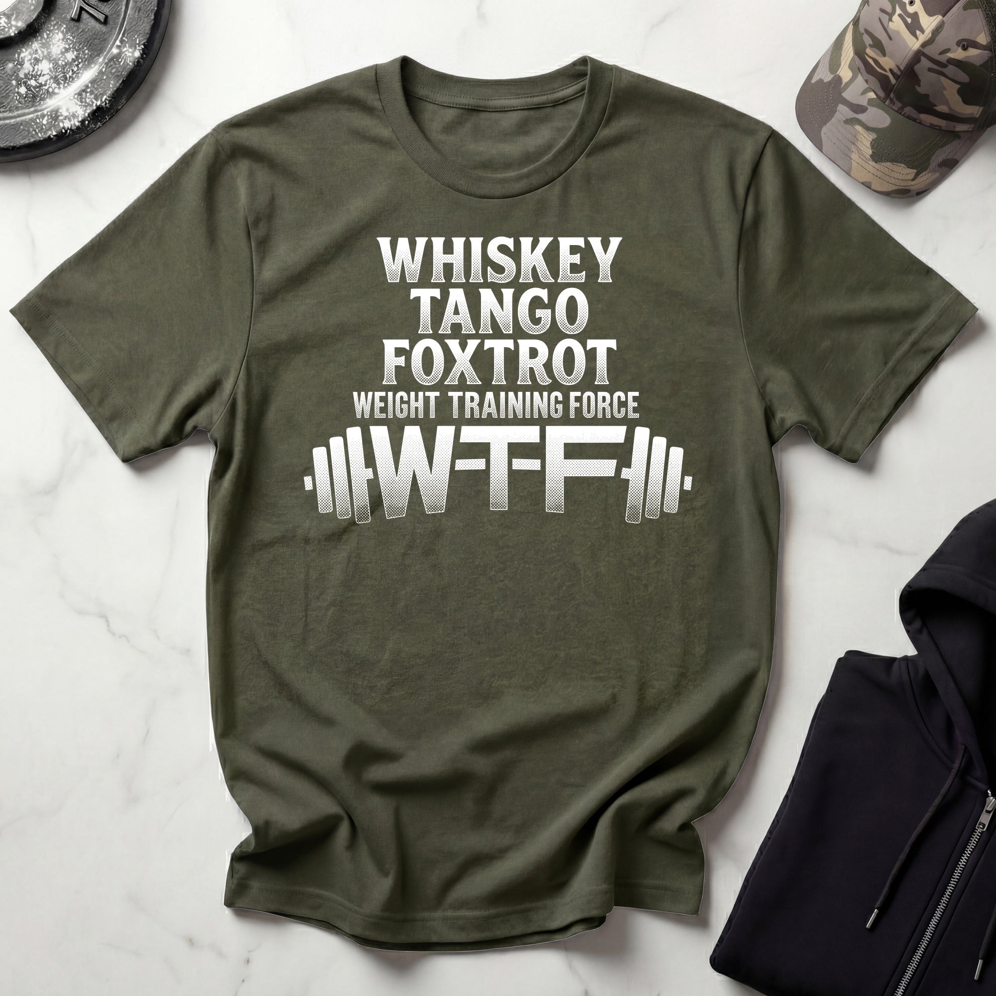 Whiskey Tango Foxtrot Vintage Graphic Gym T-Shirt