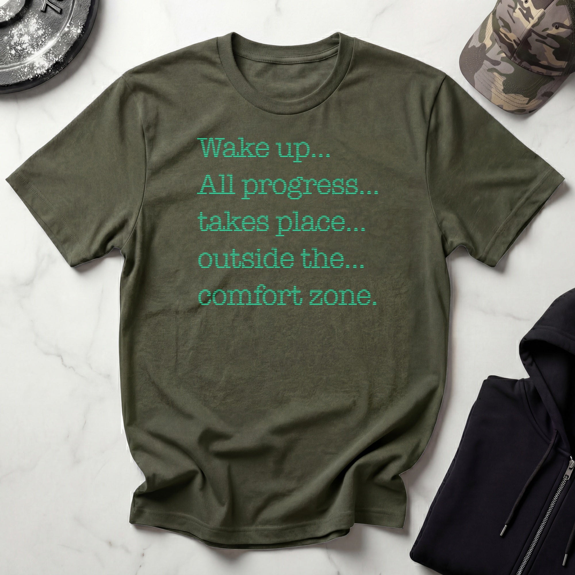 Wake Up Matrix Graphic Gym T-Shirt