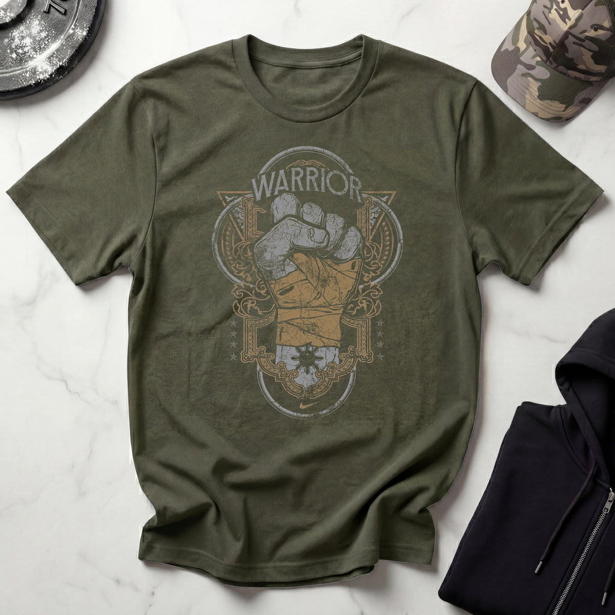 Warrior Fist Graphic Gym T-Shirtt