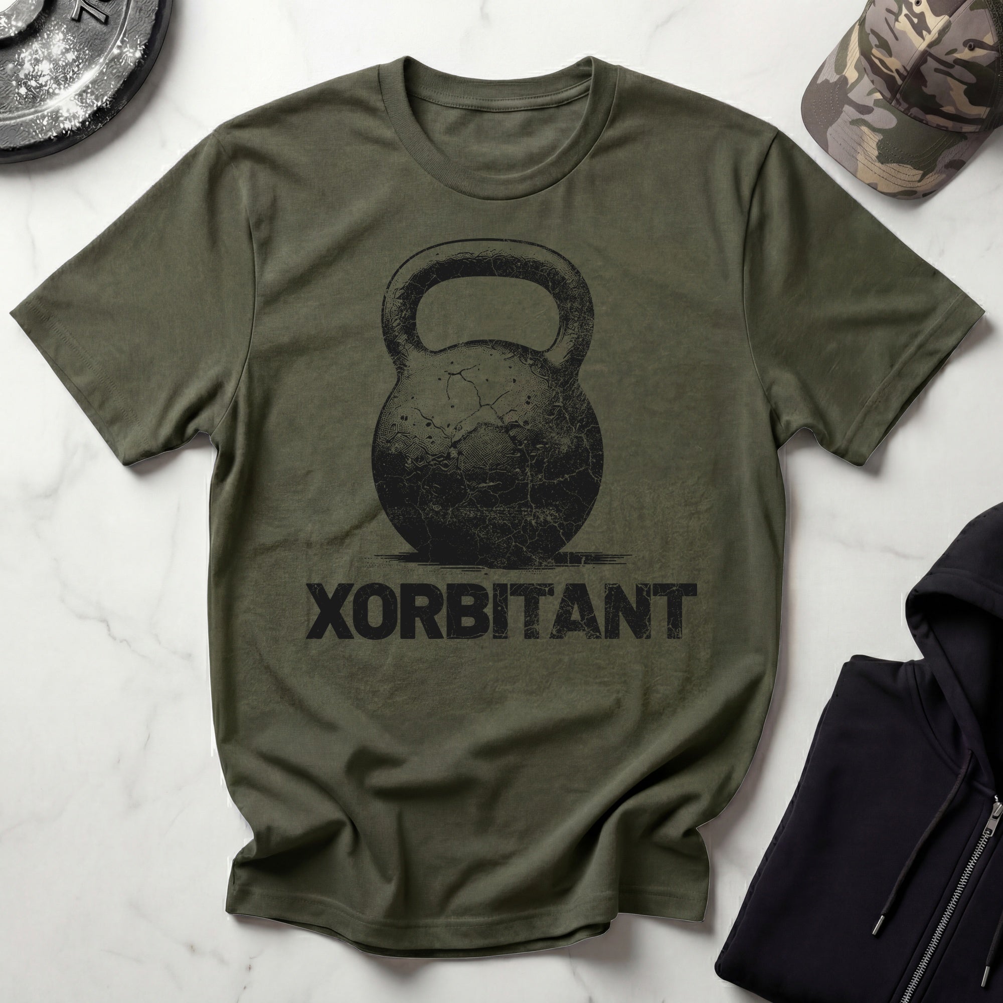 X Orbitant Kettlebell Vintage Gym T-Shirtt