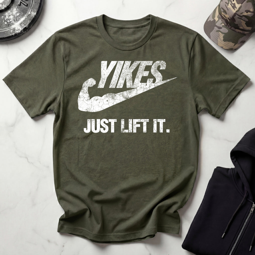 Yikes Just Lift It Vintage Gym T-Shirt