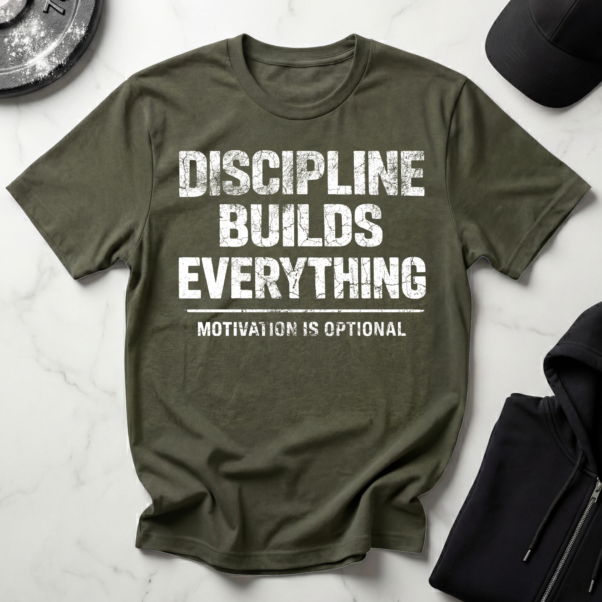 Discipline Builds Everything Dark Tee