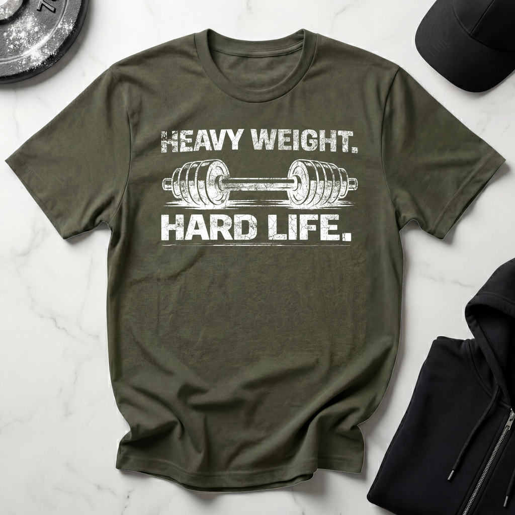 Heavy Weight Hard Life Dark Tee