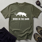 Work In The Dark White Panther Gym T-Shirt