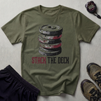 Stack The Desk Weight Plates Gym T-Shirt