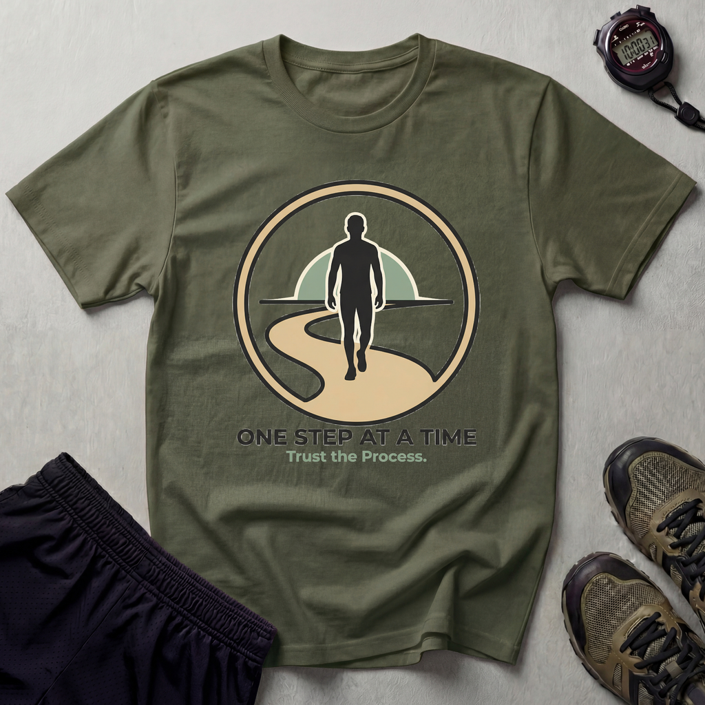 One Step At A Time Recovery Gym T-Shirt
