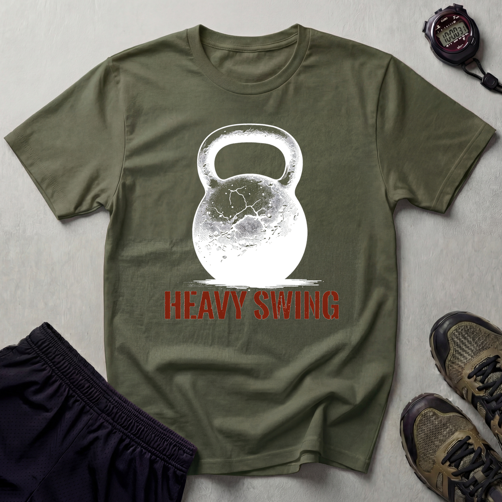 Heavy Swing Kettlebell Gym T-Shirt