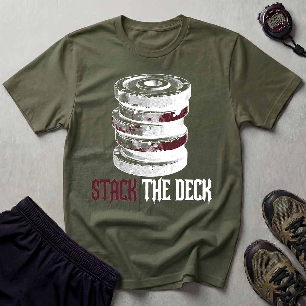 Stack The Deck White Bodybuilding T-Shirt