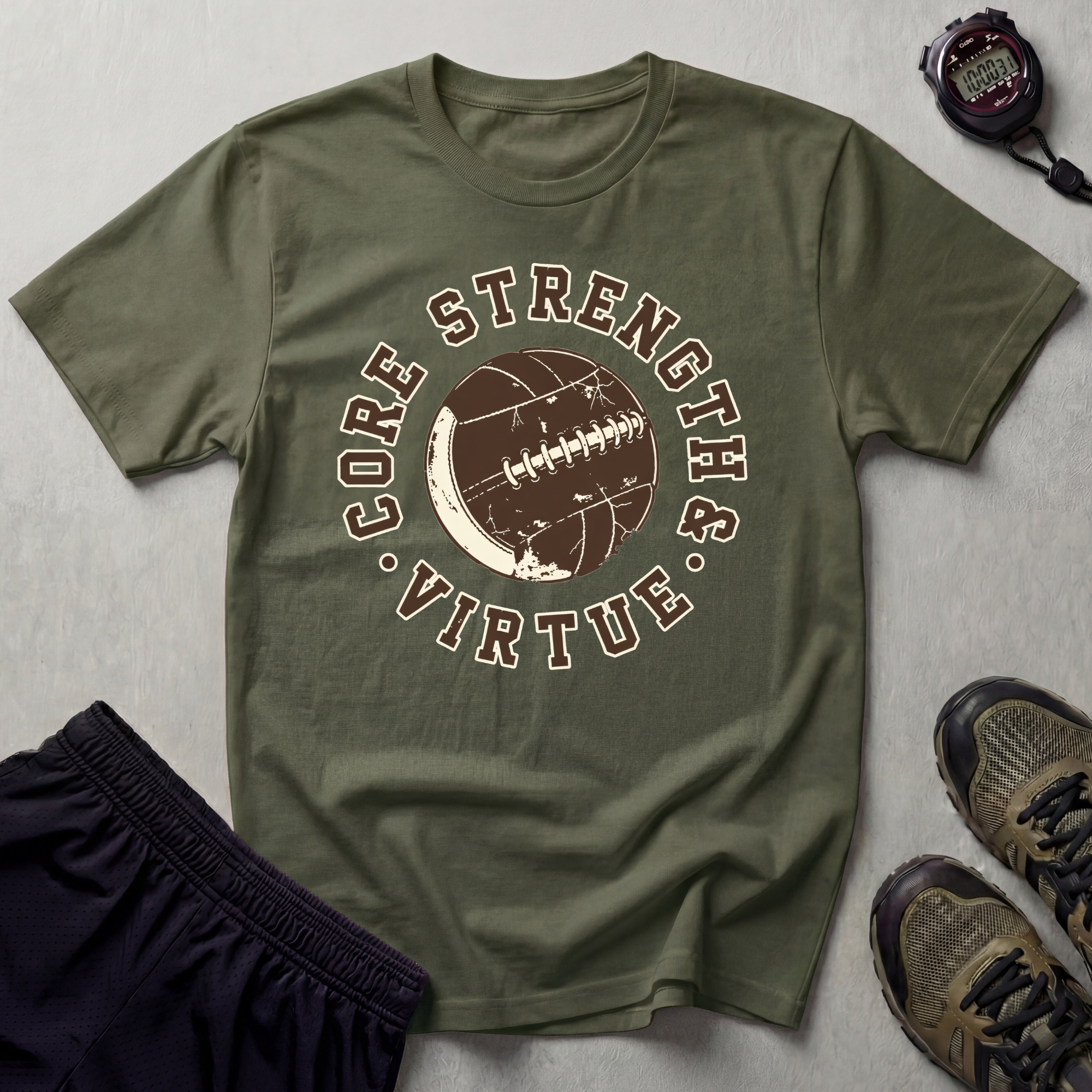 Core Strength and Virtue Gym T-Shirt