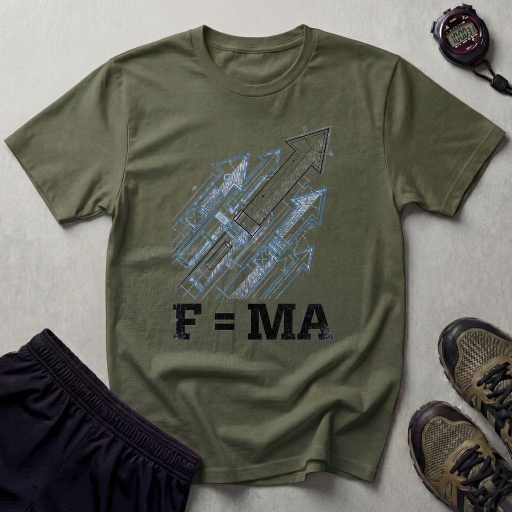 Force Equals Muscles X Attitude Gym T-Shirt