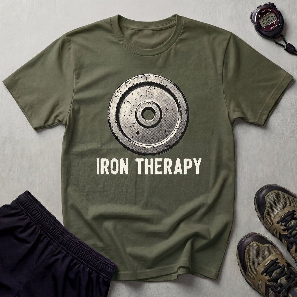 Iron Therapy Weightlifting Gym T-Shirt