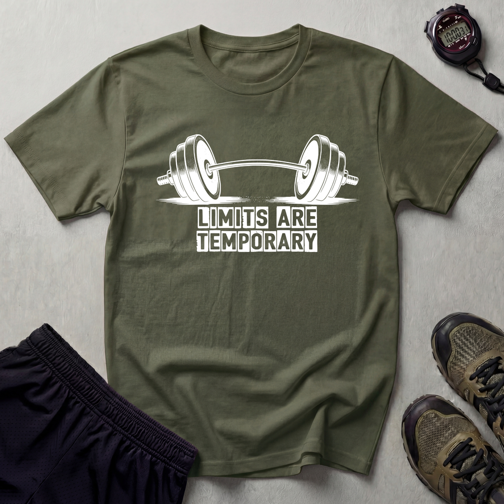 Limits Are Temporary Bodybuilding T-Shirt