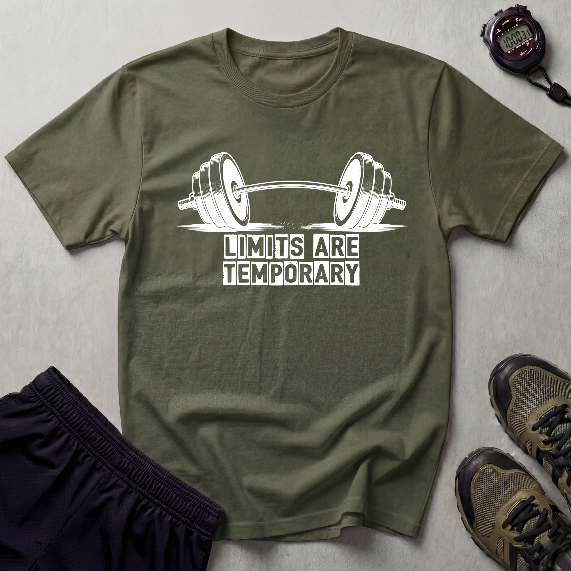 Limits Are Temporary Bodybuilding T-Shirt
