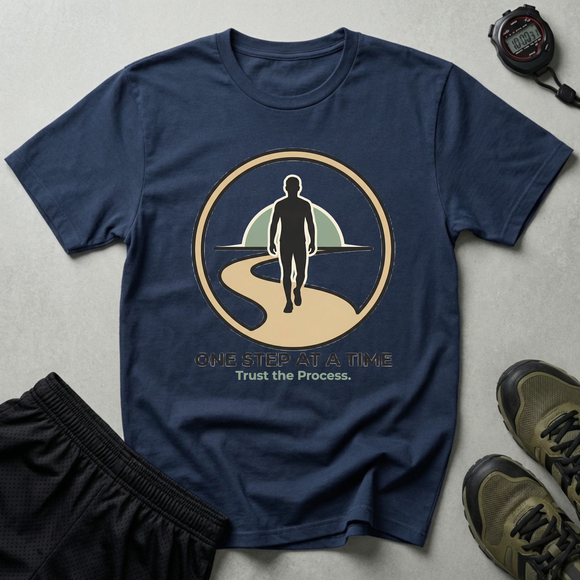 One Step At A Time Recovery Gym T-Shirt