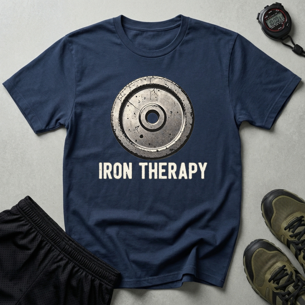 Iron Therapy Weightlifting Gym T-Shirt