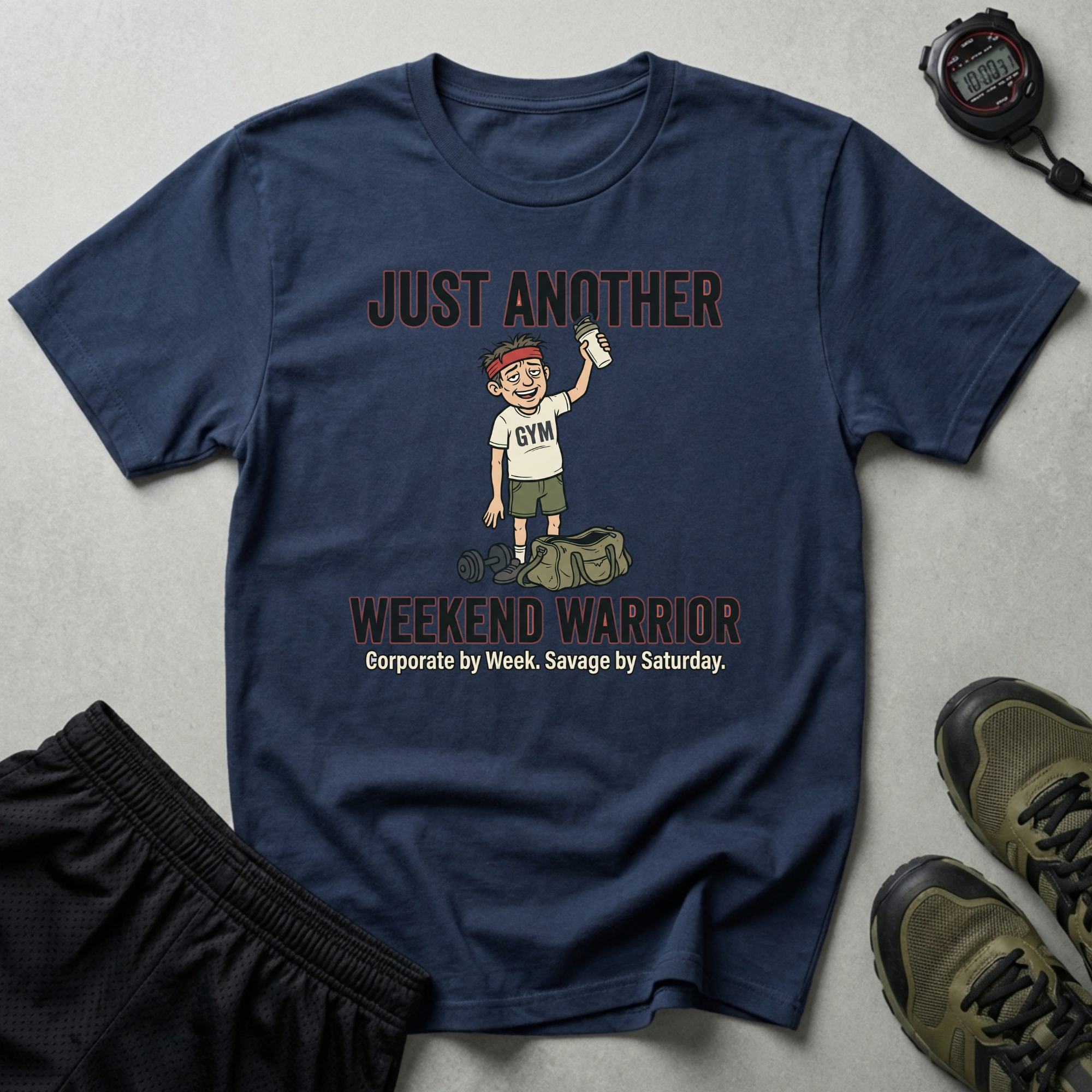 Just Another Weekend Warrior Funny Gym T-Shirt