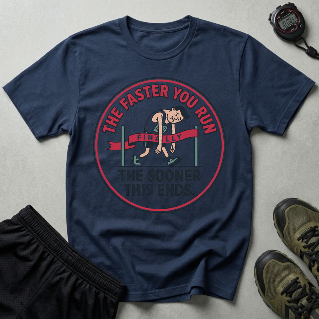 The Faster You Run The Sooner This Ends Gym T-Shirt