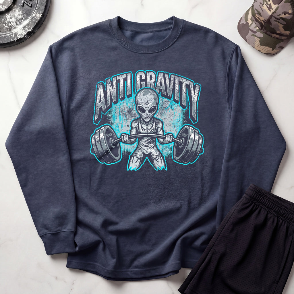 Anti Gravity Alien Gym Crewneck Sweatshirt