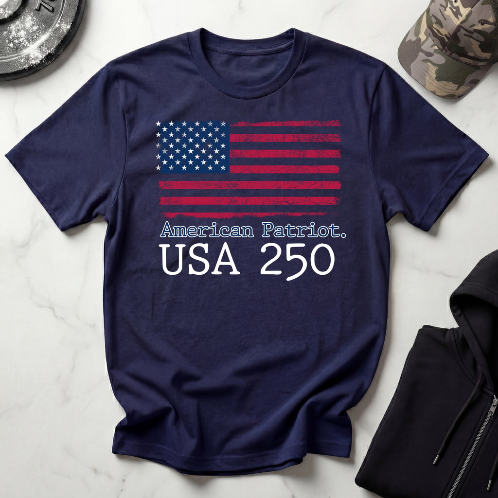 American Patriot 250 Stars and Stripes Vintage Gym T-Shirt