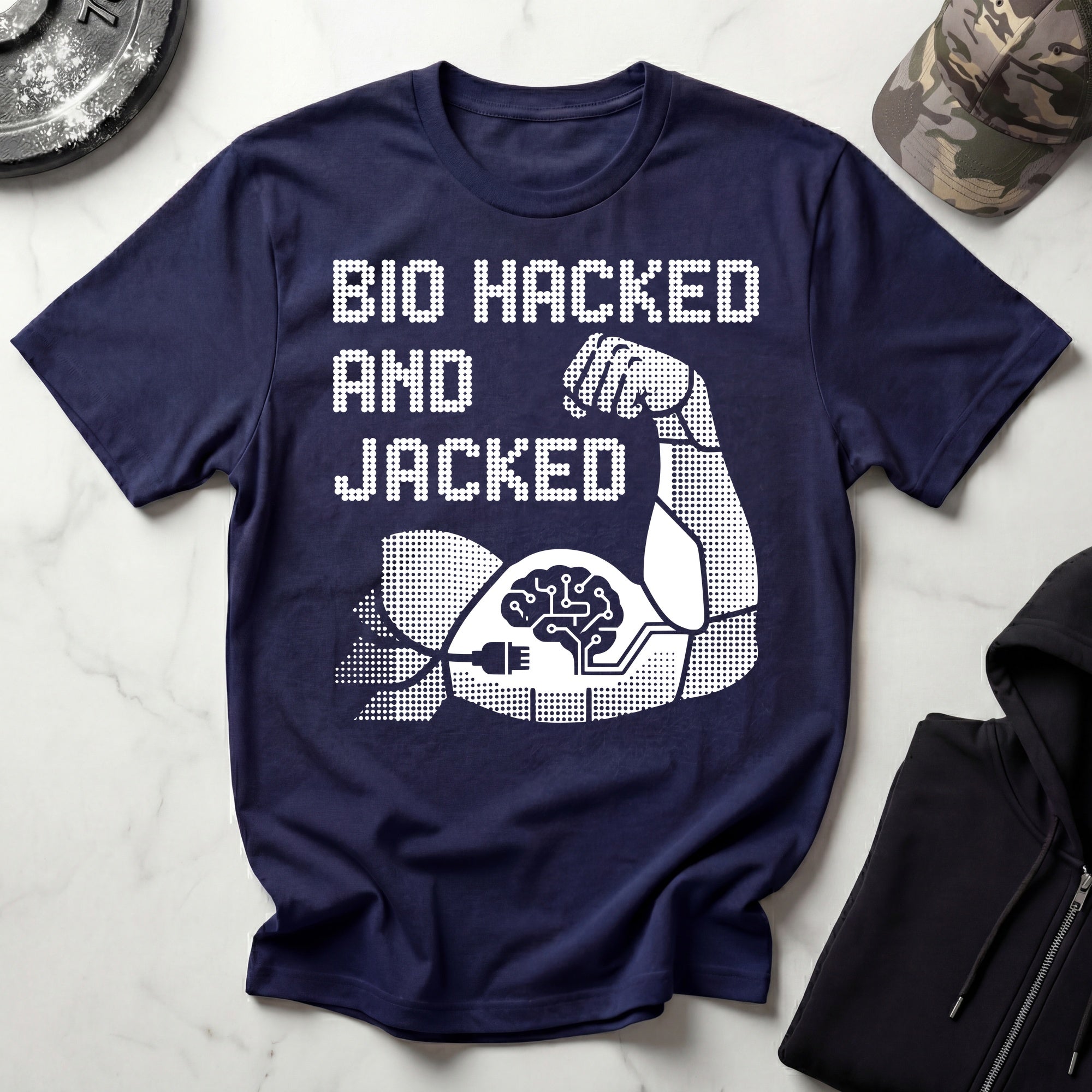 Bio Hacked Jacked Gym T-Shirt