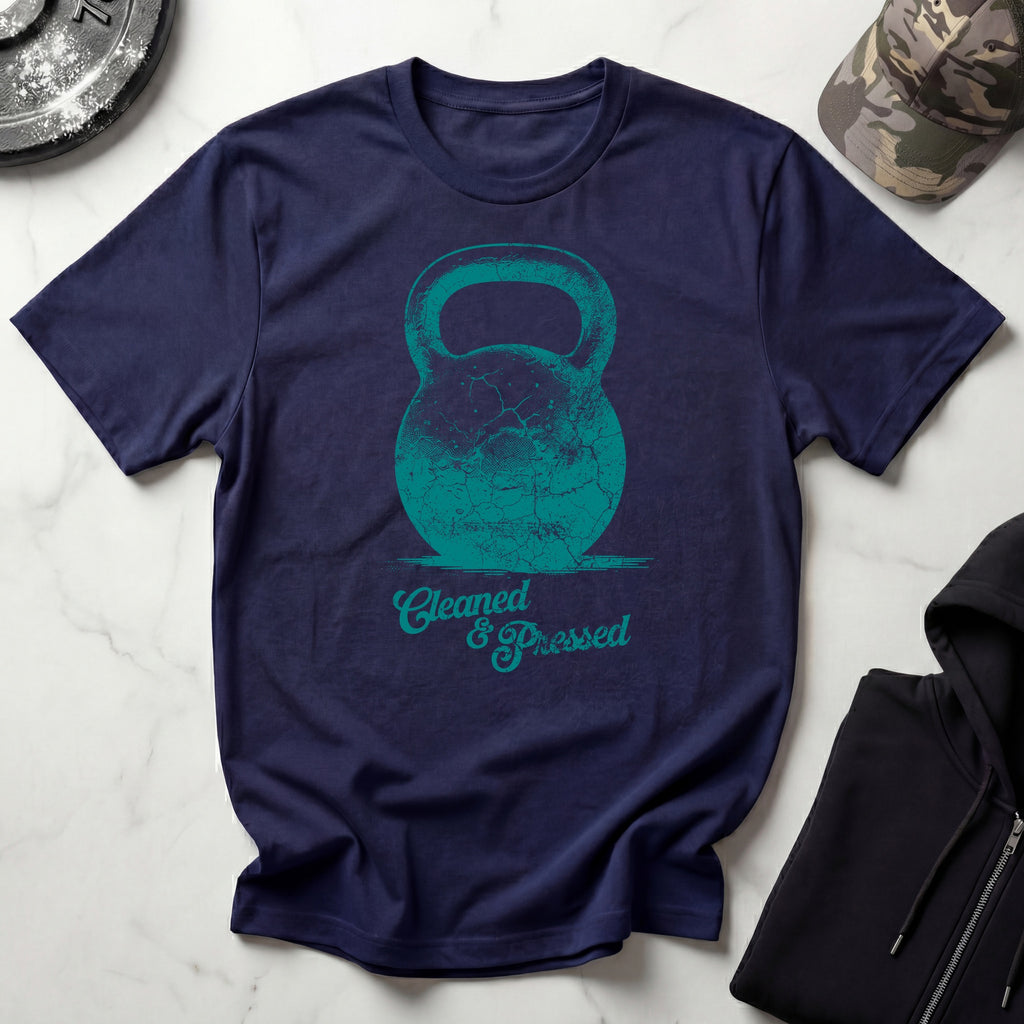 Cleaned and Pressed Kettlebell Vintage Gym T-Shirt