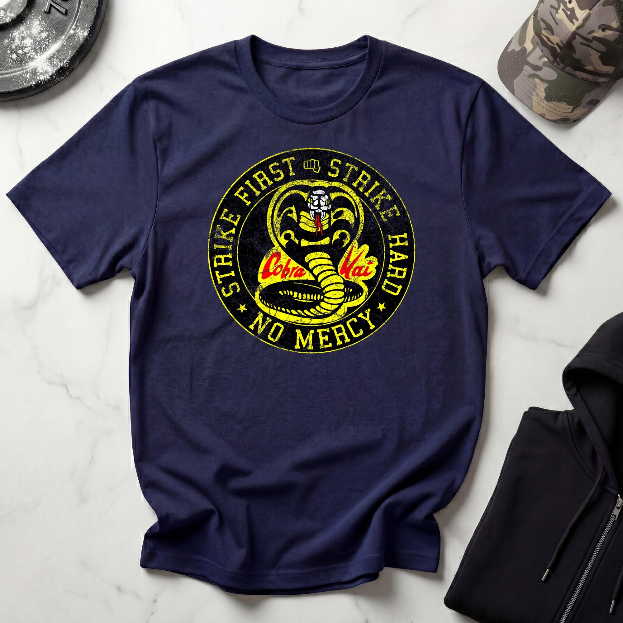 Cobra Kai Strike First Dojo Vintage Gym T-Shirt