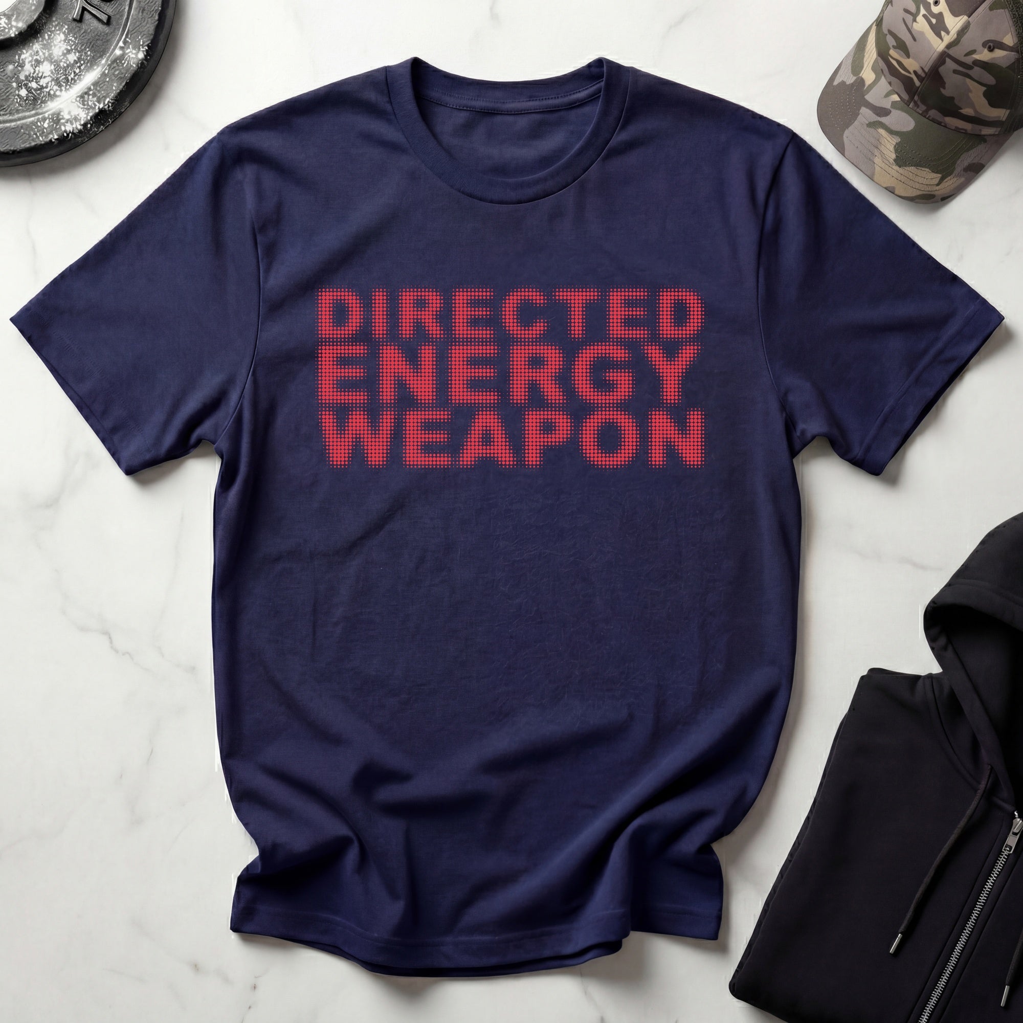 Directed Energy Half Tone Red Gym T-Shirt