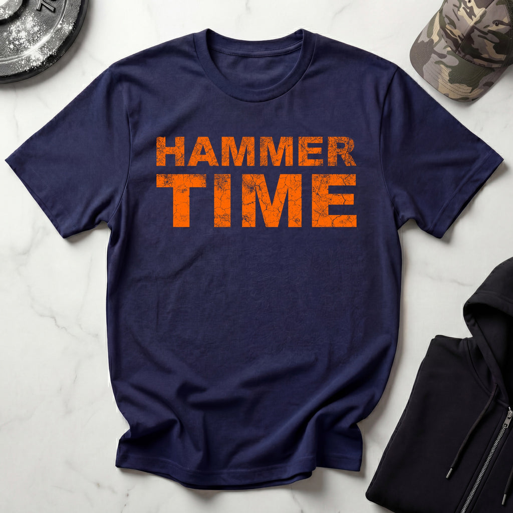 Hammer Time Grunge Orange Gym T-Shirt