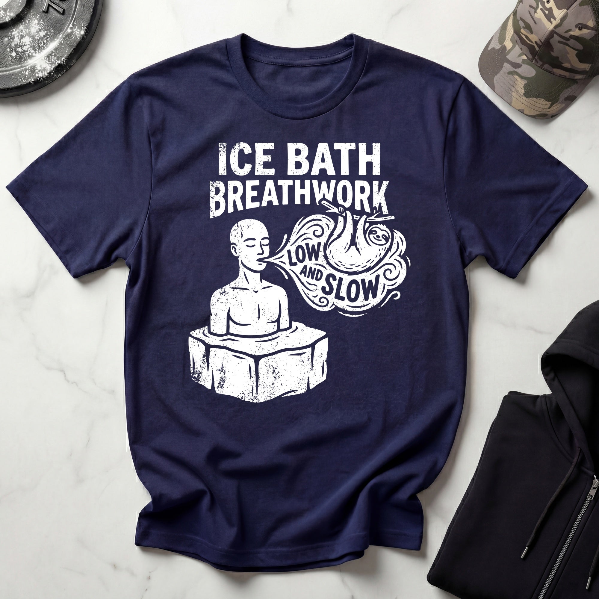 Ice Bath Breathwork Vintage Gym T-Shirt