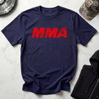 MMA Red Typographic Retro Gym T-Shirt